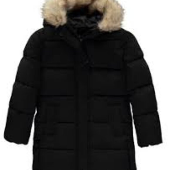 B1-5 NWOT- Sam Edelman Kids Expedition Faux Fur Trim Parka - Picture 1 of 4